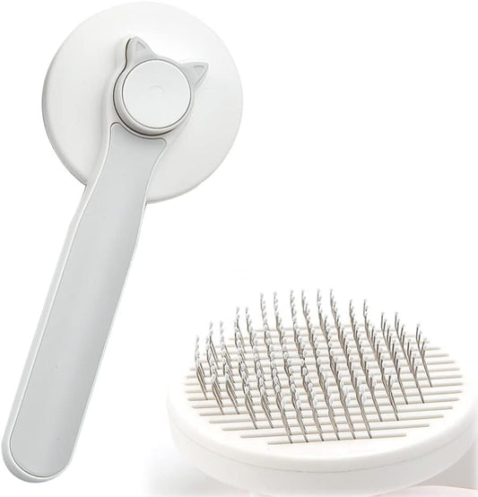 Self-Cleaning Cat Brush for All Fur Types