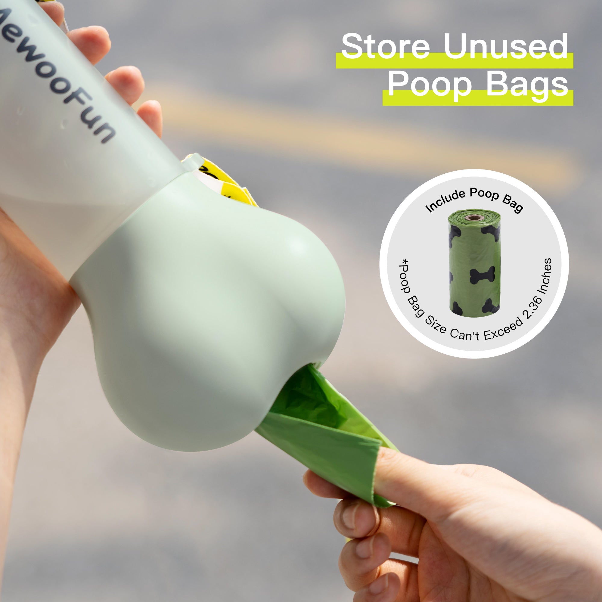 Food Bottle with Poop Bag Holder