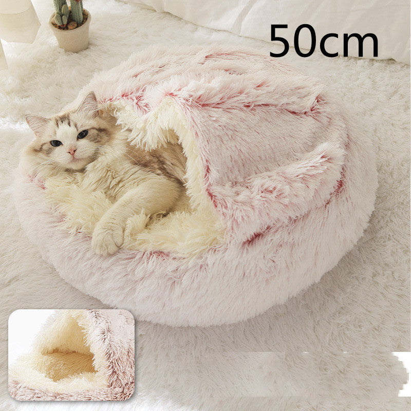 2-in-1 Plush Pet Bed