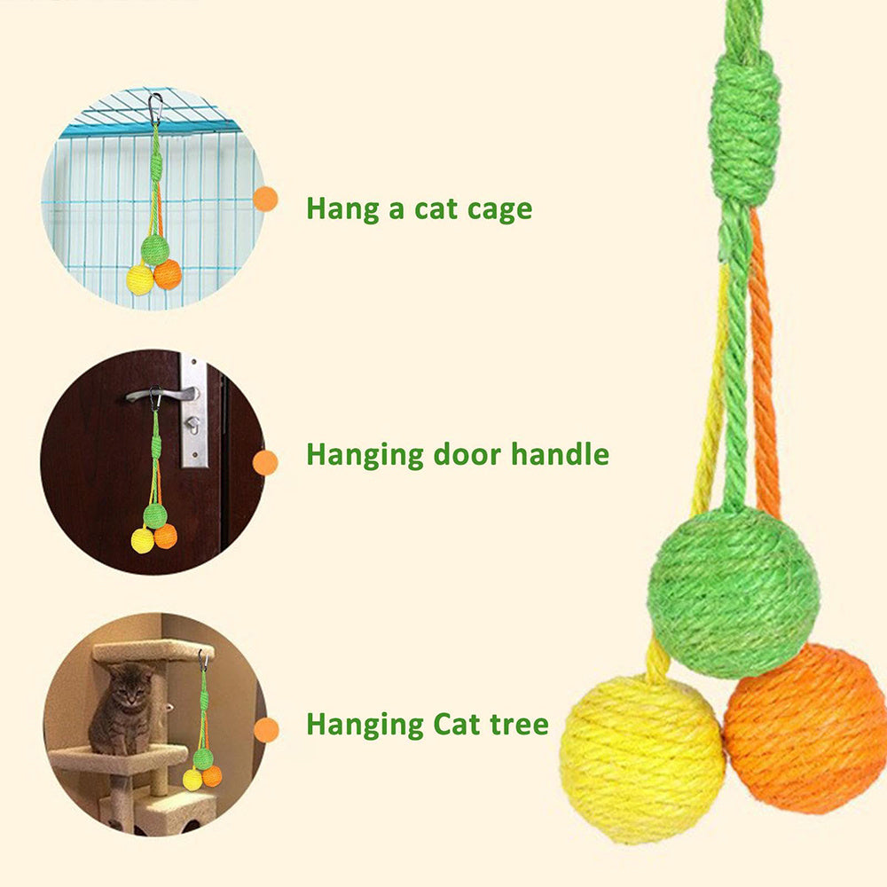 Cat Sisal Rope Ball Toy