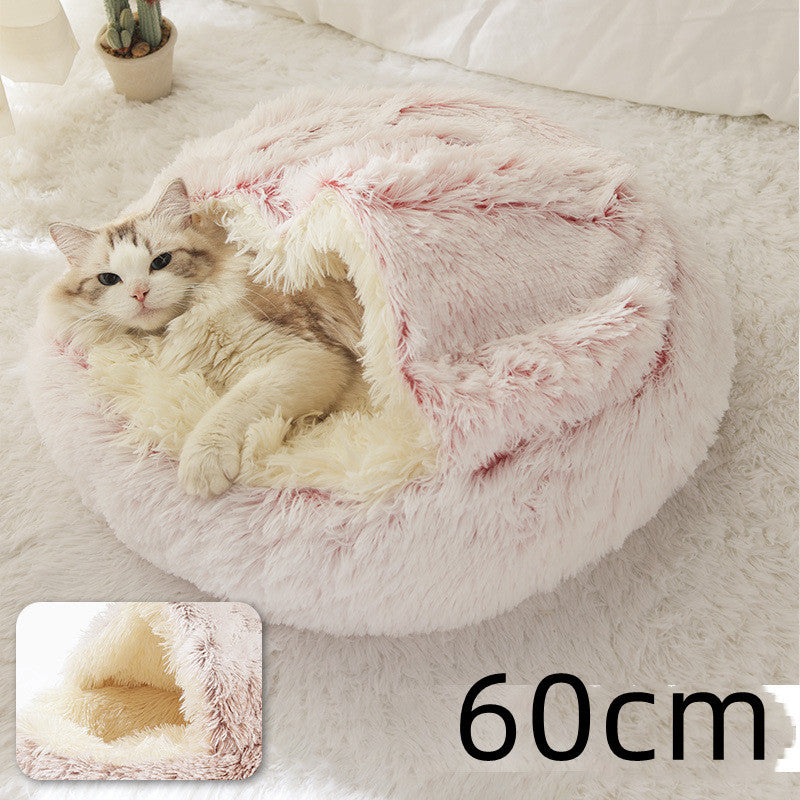 2-in-1 Plush Pet Bed