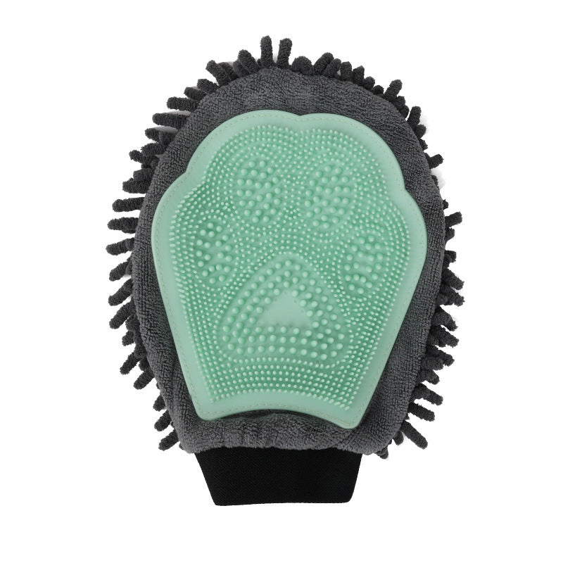 2-in-1 Pet Grooming Glove Brush