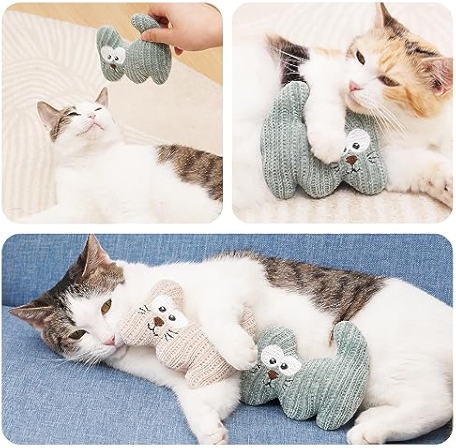 Plush Catnip Chew Toy with Bell for Kittens