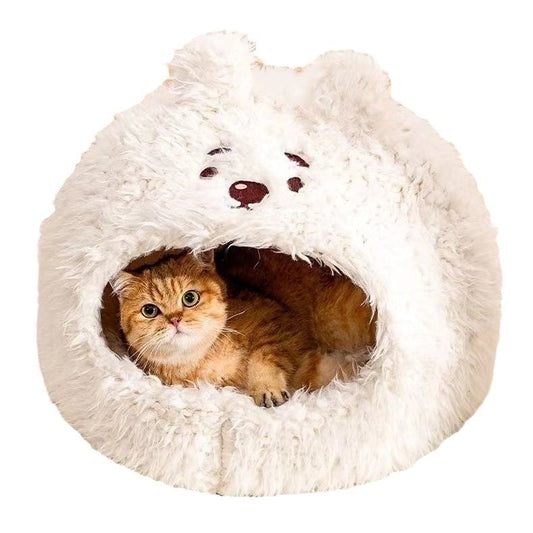 Semi-Closed Pet Nest for Cats and Small Dogs