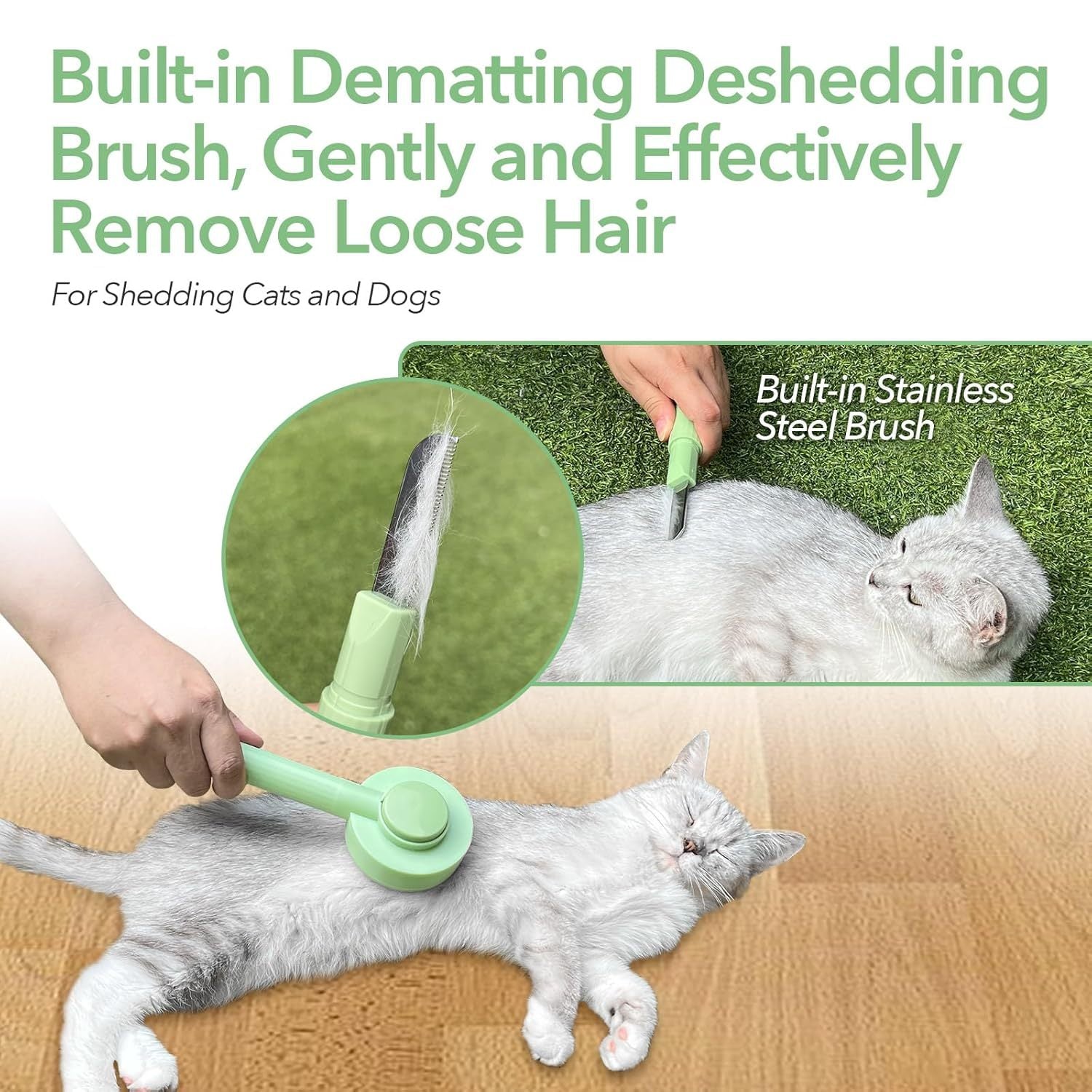 2-in-1 Grooming and Deshedding Brush