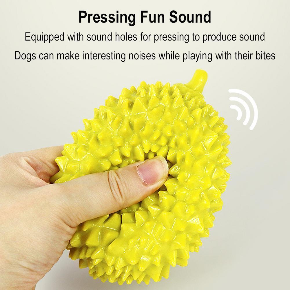 Durian-Shaped Dog Chew Toy