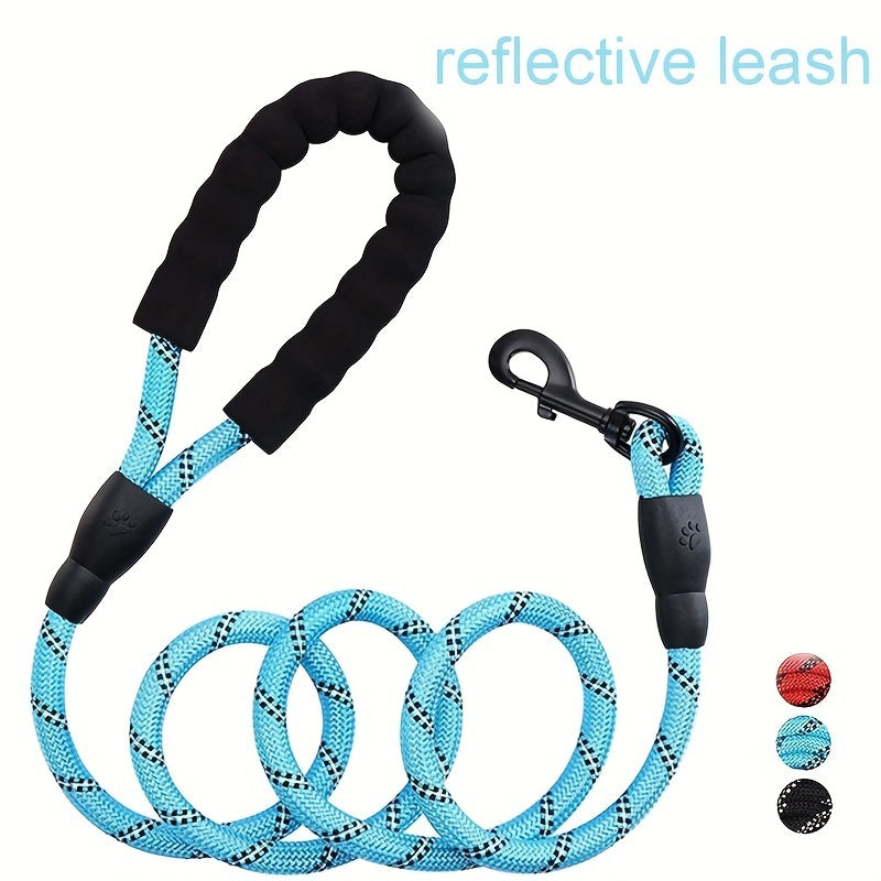 Reflective Elastic Dog Leash with Padded Handle