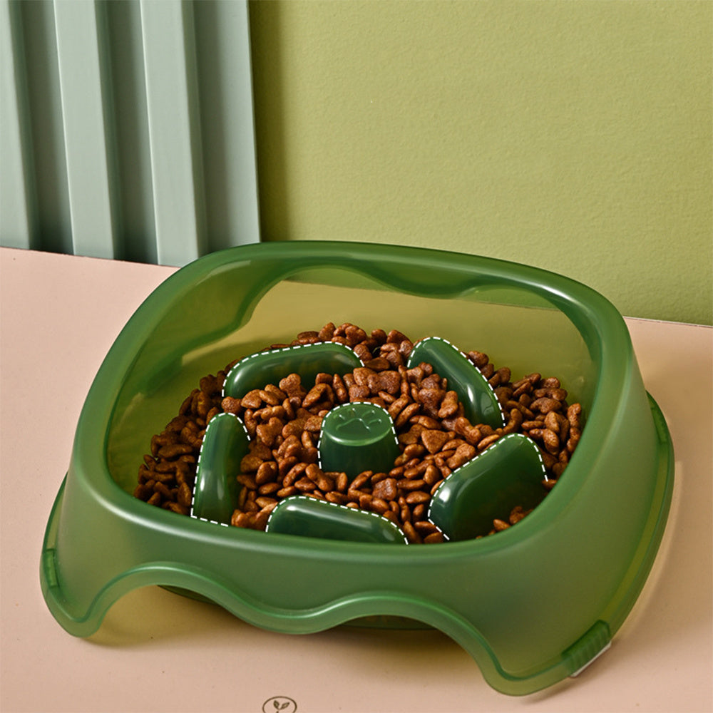 Pet Dog Slow Anti-Suffocation Water Feeder Bowl