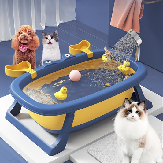 Foldable Portable Pet Tub for Cats and Small Dogs