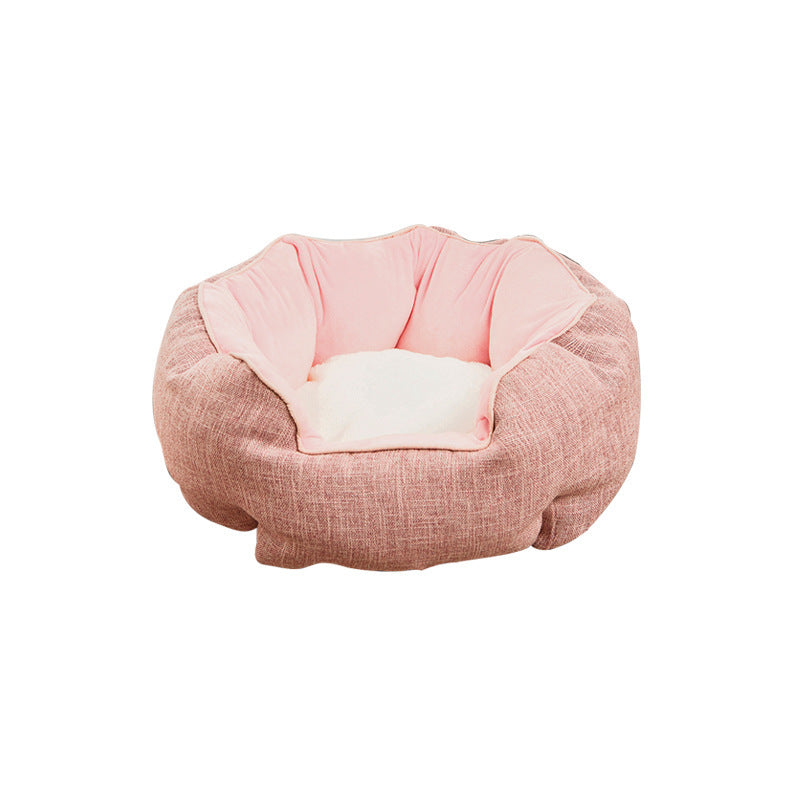 Octagonal Warm Winter Pet Bed