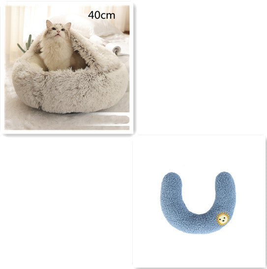 2-in-1 Plush Pet Bed