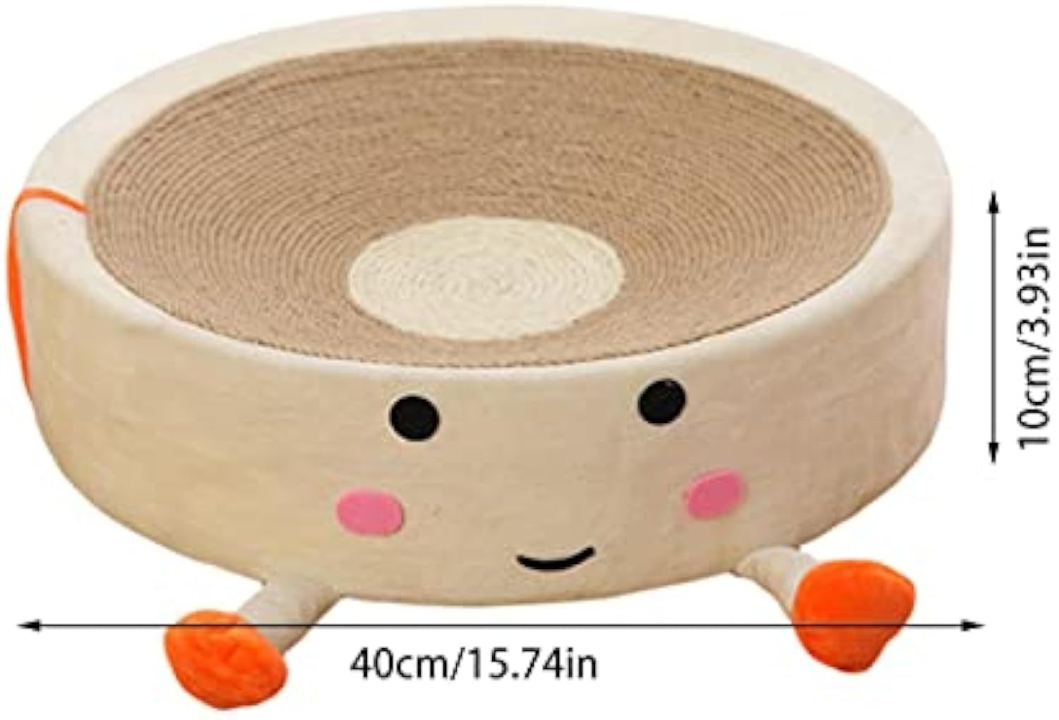 Cartoon Round Sisal Cat Scratching Board & Bed