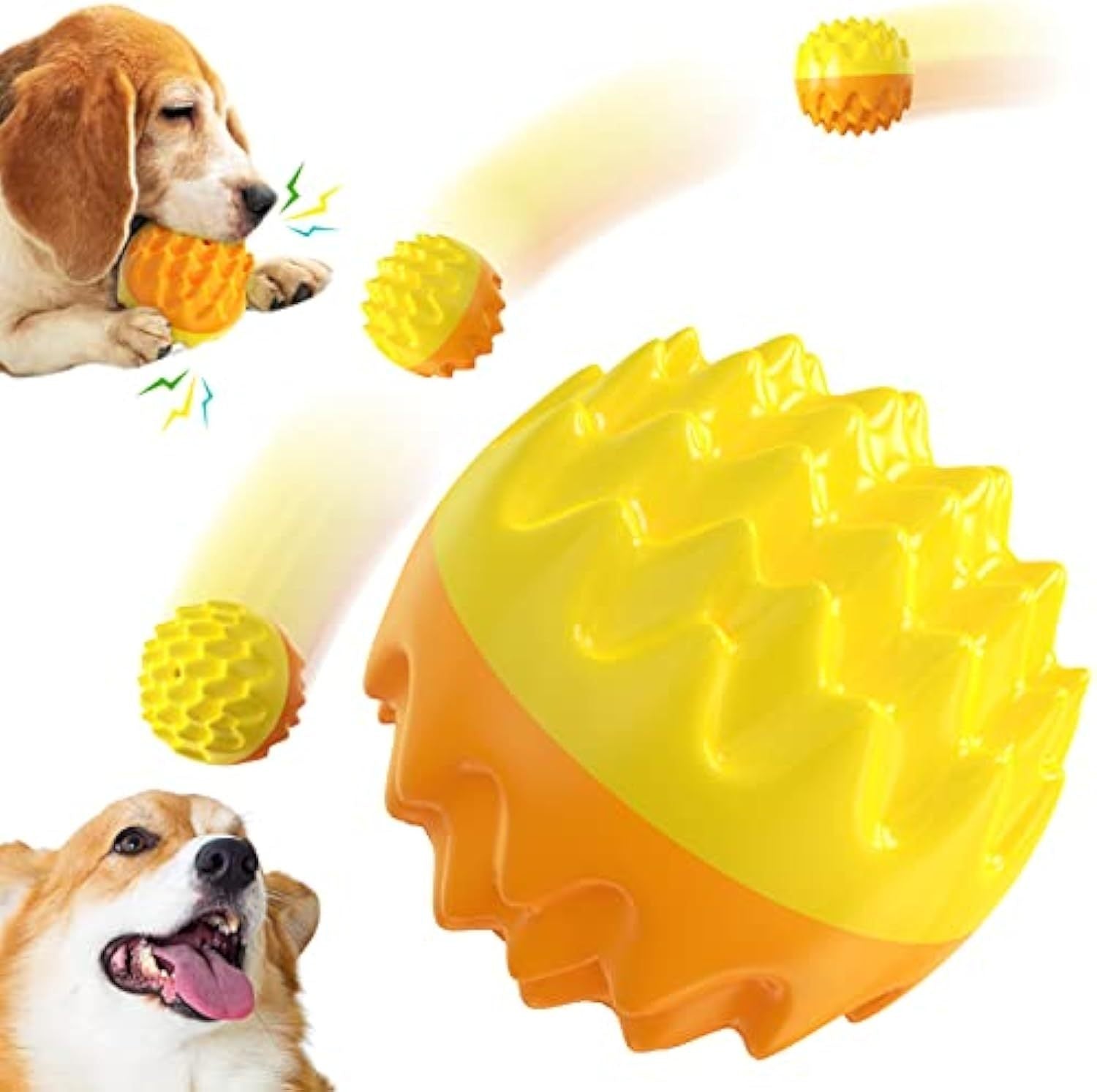 Squeaky Durable Dog Ball Toy for Aggressive Chewers