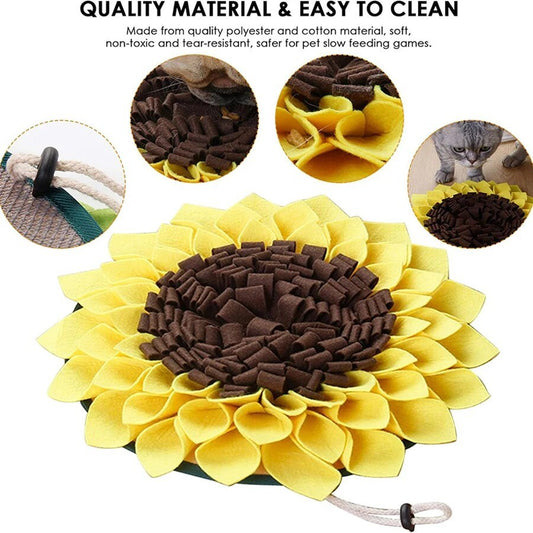 Non-Slip Sunflower Snuffle Mat