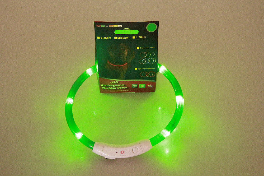 USB Rechargeable LED Pet Collar