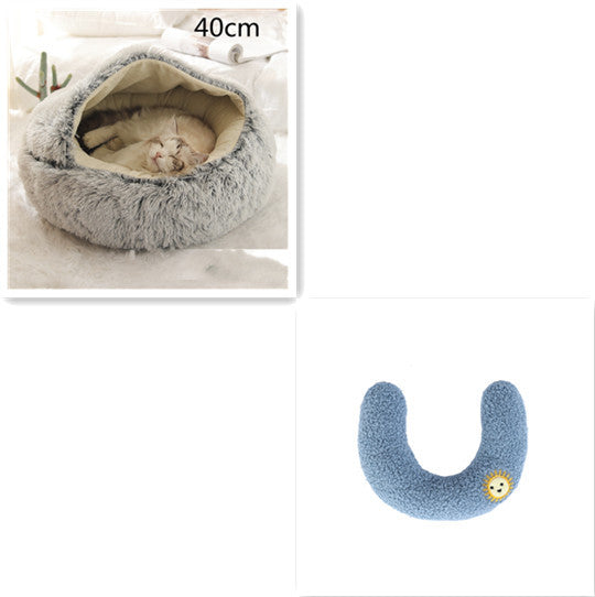 2-in-1 Plush Pet Bed