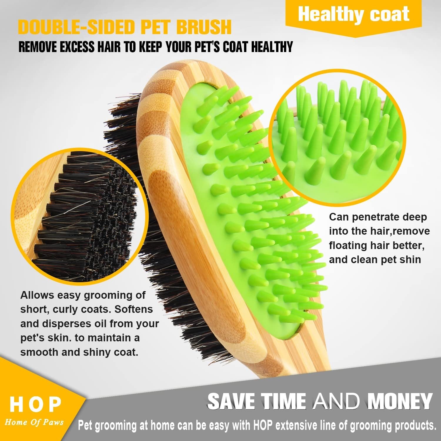 Short Hair Dog Grooming Brush