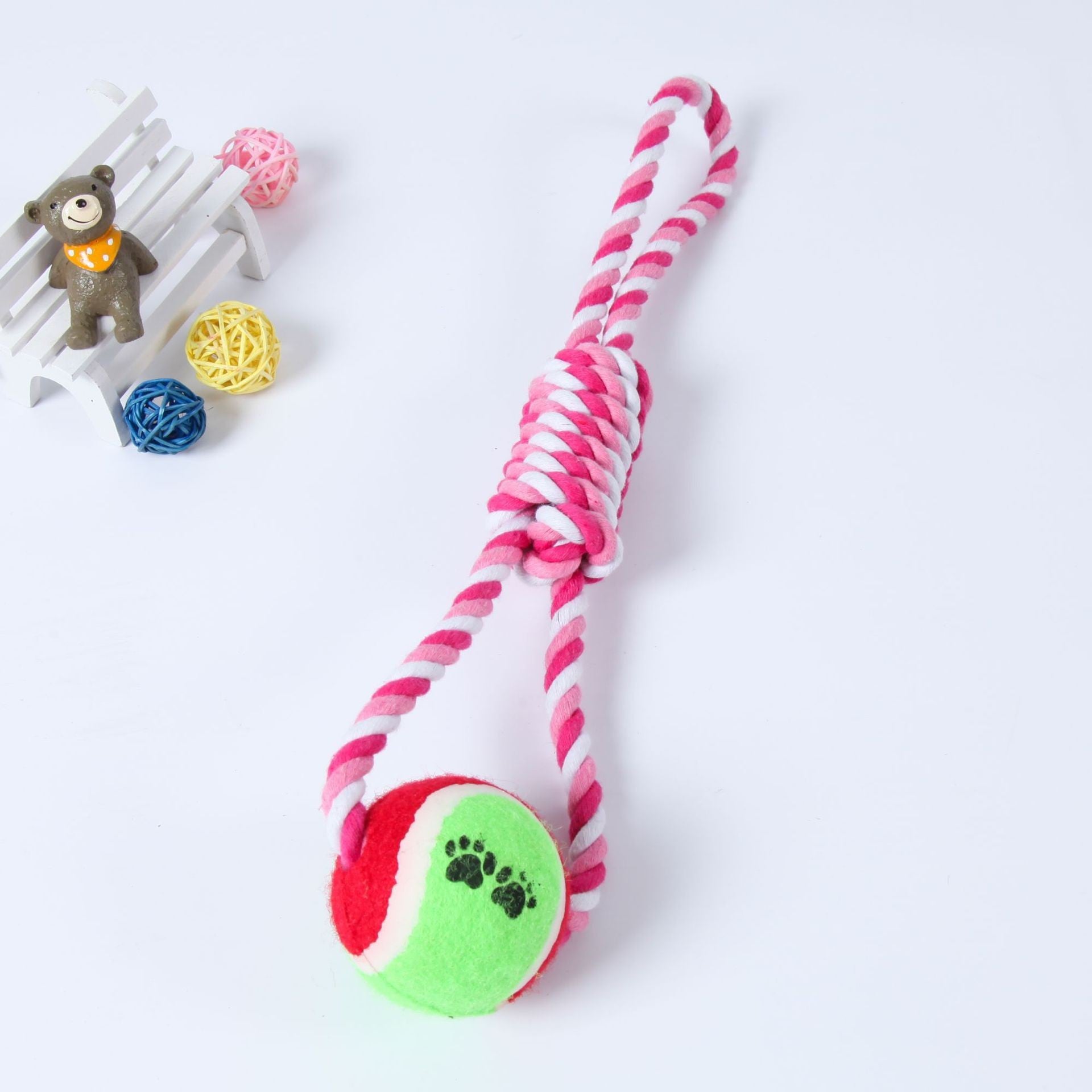 Wear-Resistant Cotton String Dog Toy