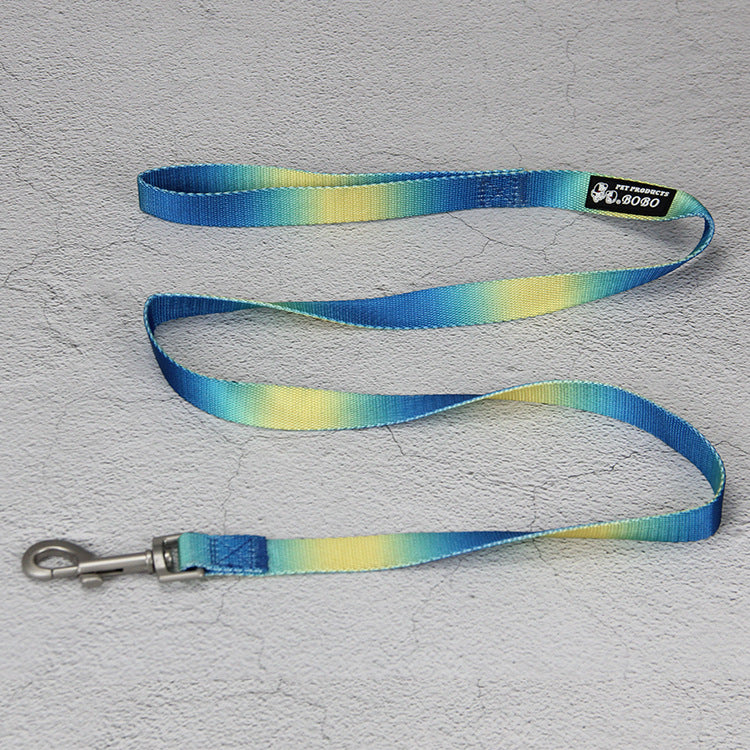 Gradient Color Pet Leash Set