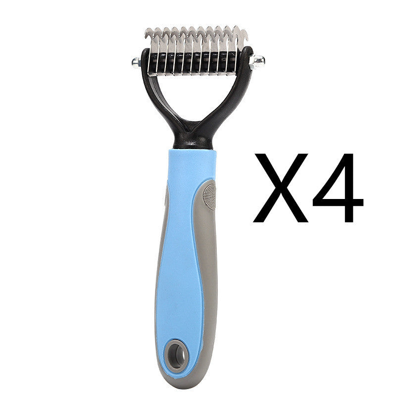 Stainless Double-Sided Pet Grooming Brush