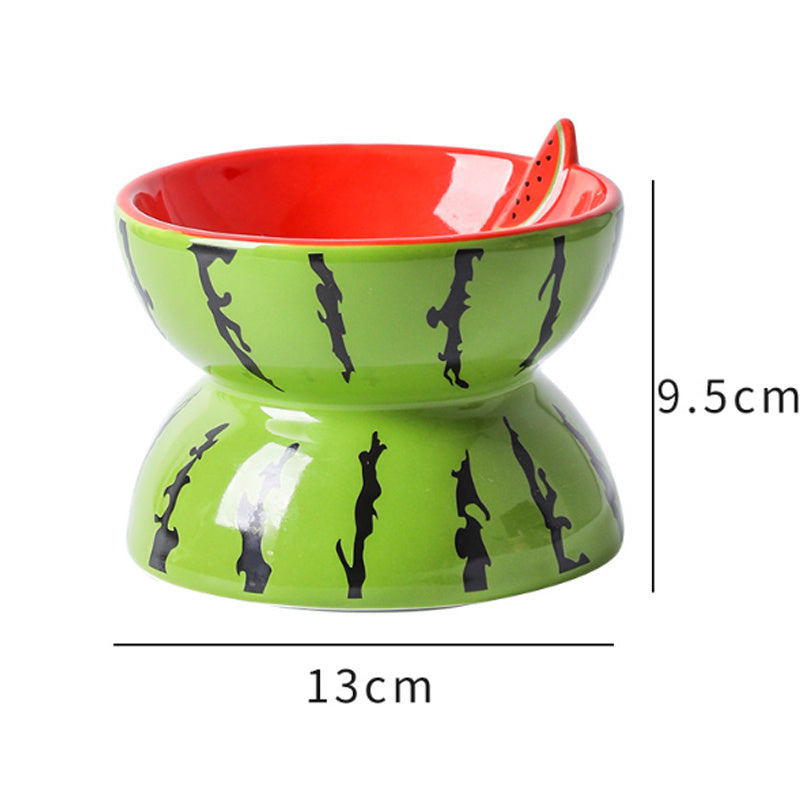 Elevated Ceramic Cat Bowl