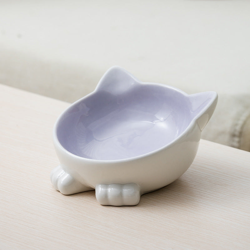 Ceramic Cat Face Bowl