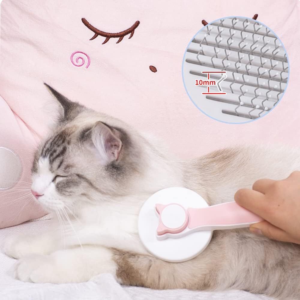 Self-Cleaning Cat Brush for All Fur Types