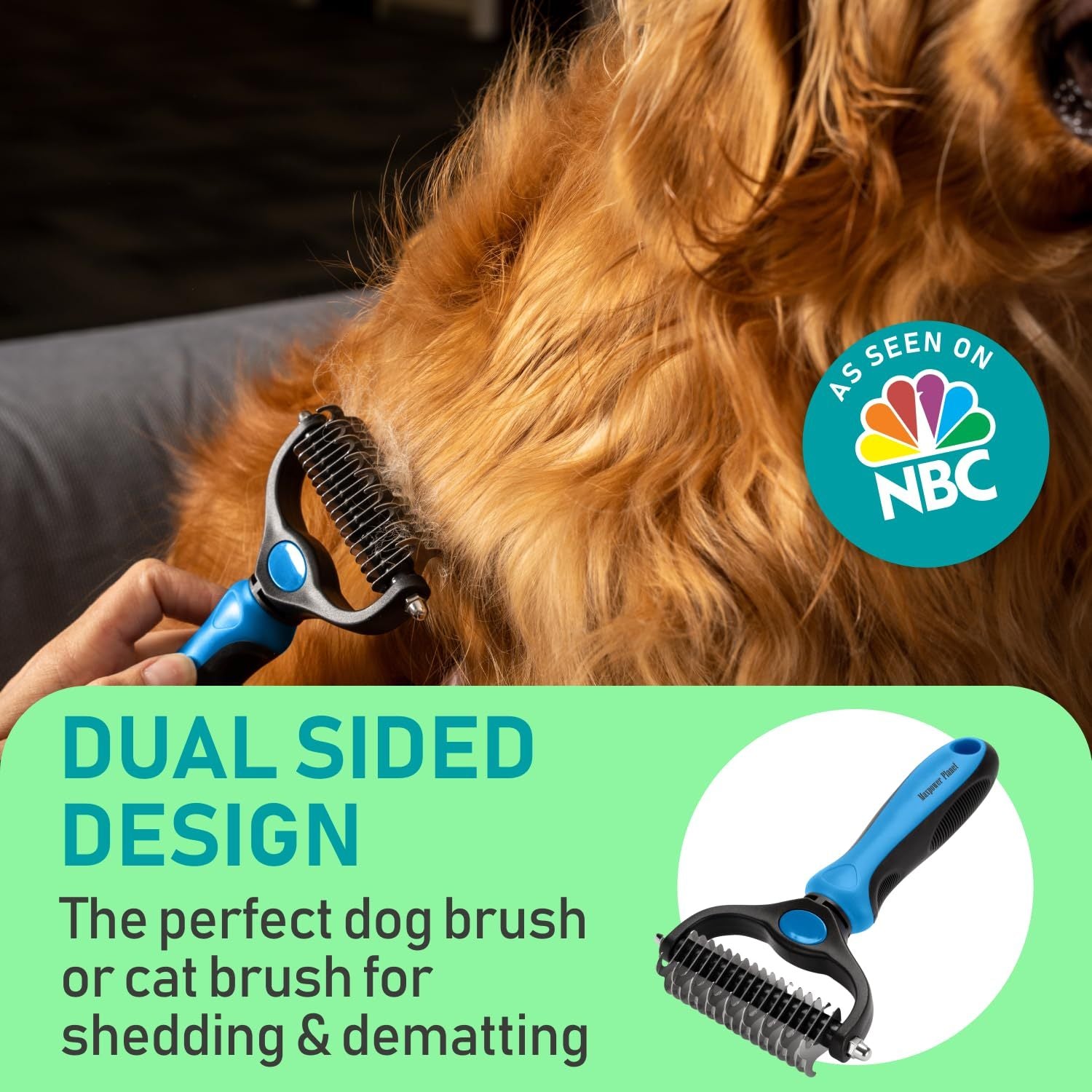 Double-Sided Pet Grooming Brush