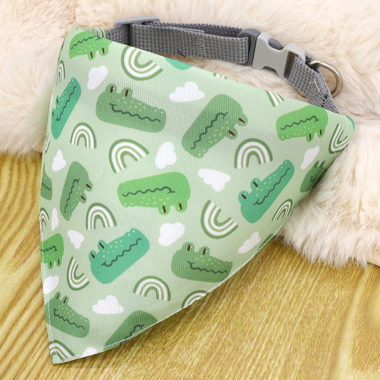 Cartoon Pet Saliva Towel Triangular Bandana