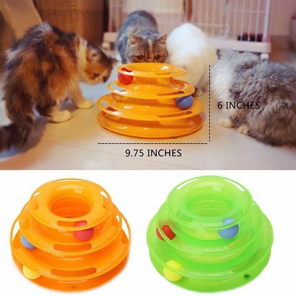 Pet Cat Crazy Ball Disk Interactive Toy