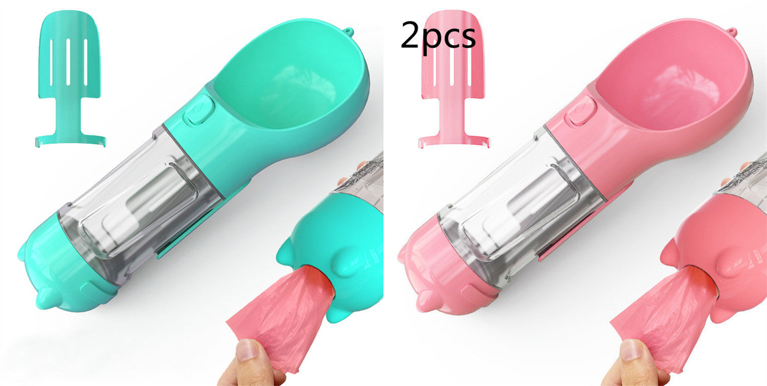 3-in-1 Portable Pet Water Bottle Feeder