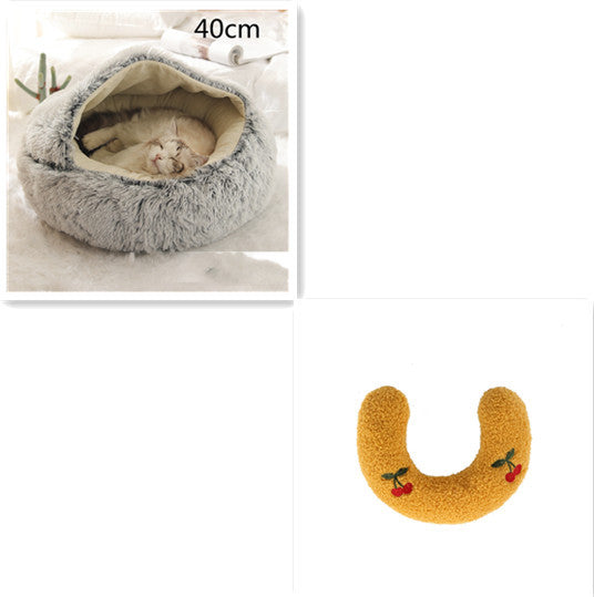 2-in-1 Plush Pet Bed