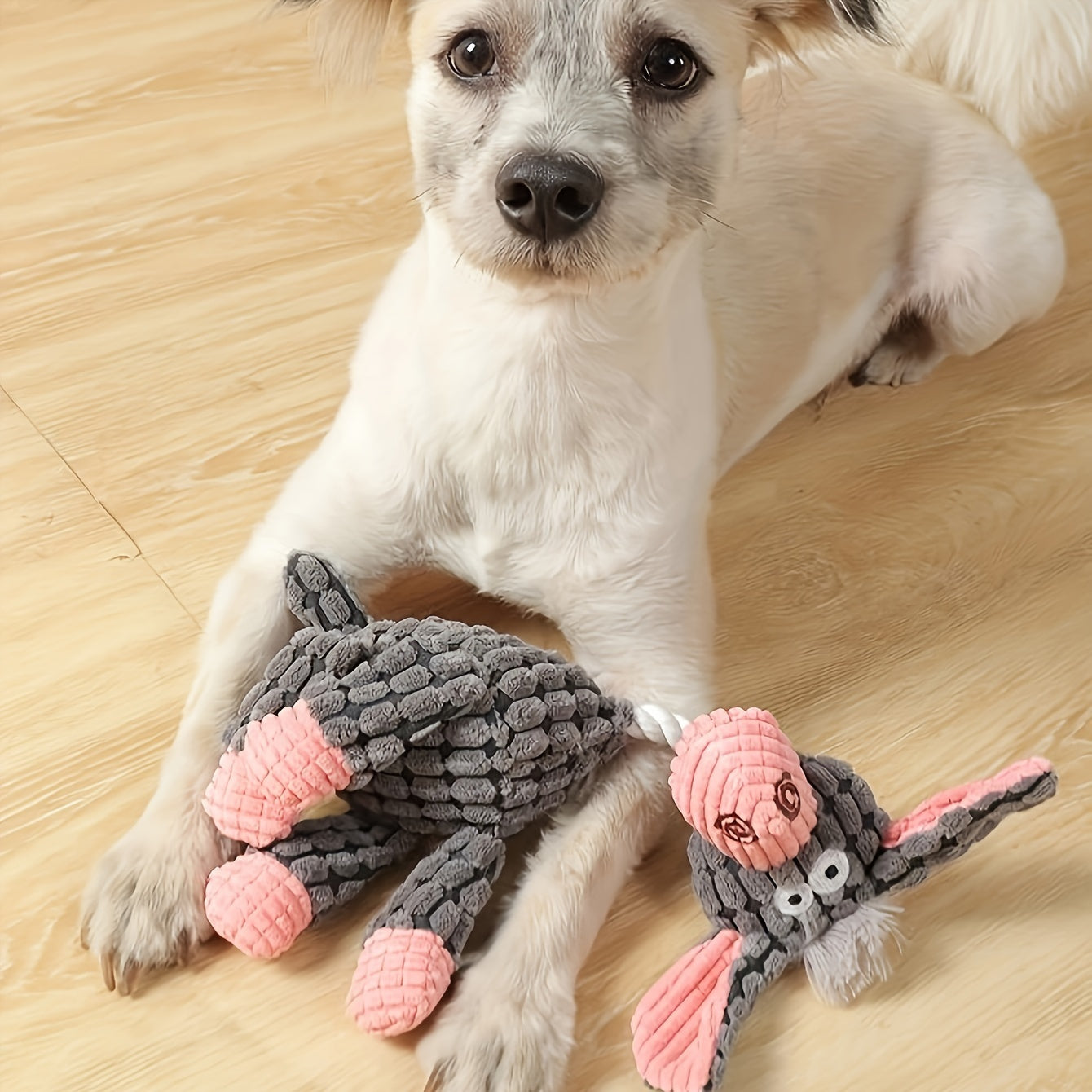 Squeaky Plush Donkey Dog Toy