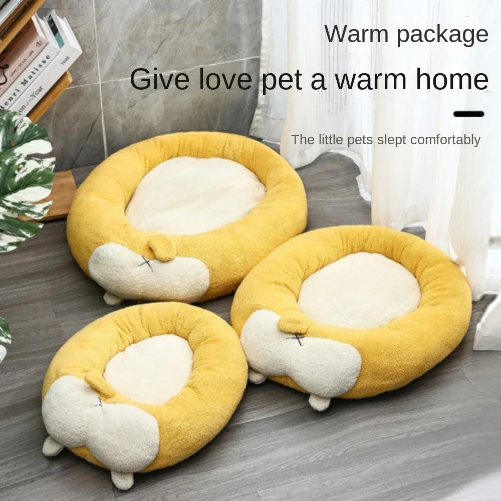 Corgi Shaped Soft Pet Bed