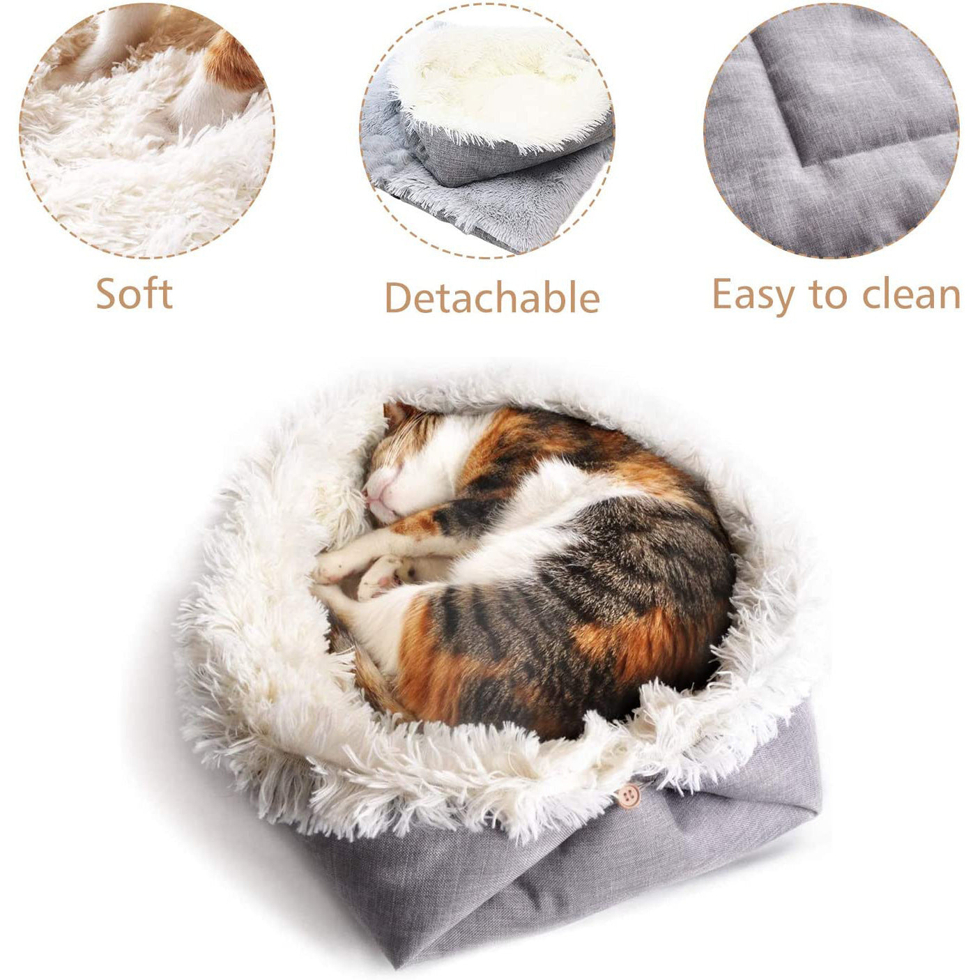 Self-Heating Pet Blanket Nest