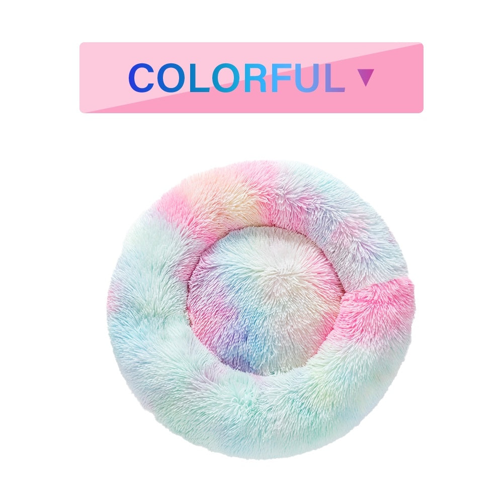 Fluffy Donut Dog & Cat Bed