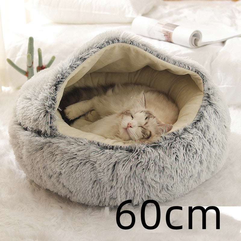 2-in-1 Plush Pet Bed