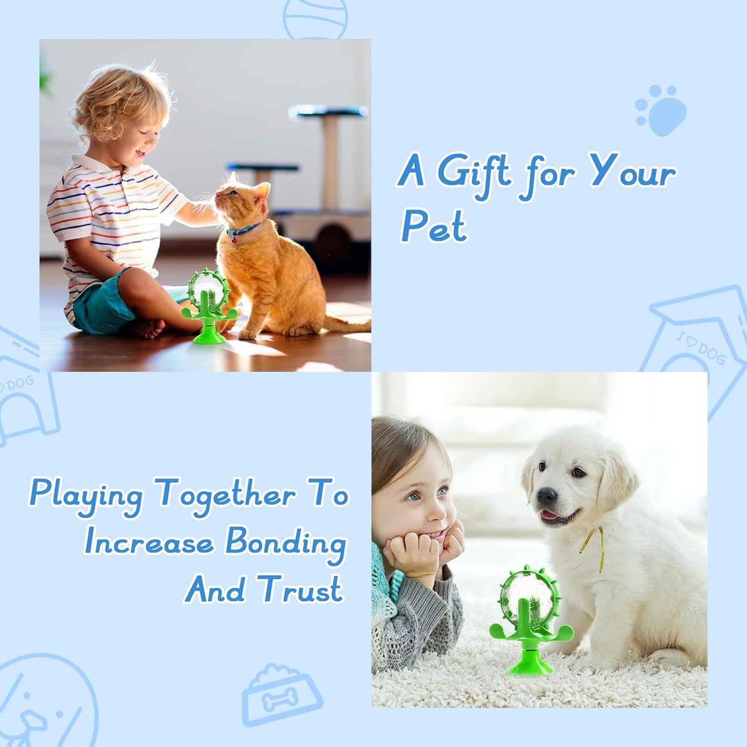 Interactive Puzzle Slow Feeder for Cats and Dogs