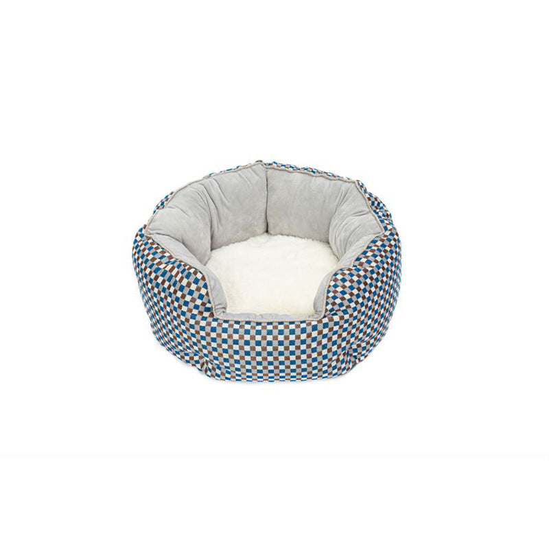 Octagonal Warm Winter Pet Bed