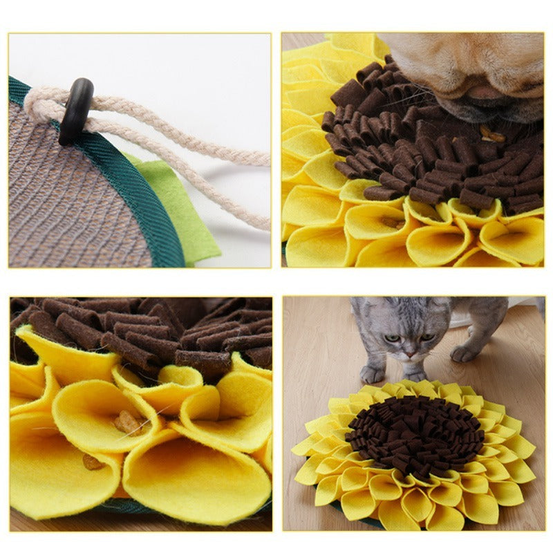 Non-Slip Sunflower Snuffle Mat