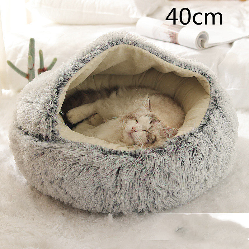 2-in-1 Plush Pet Bed