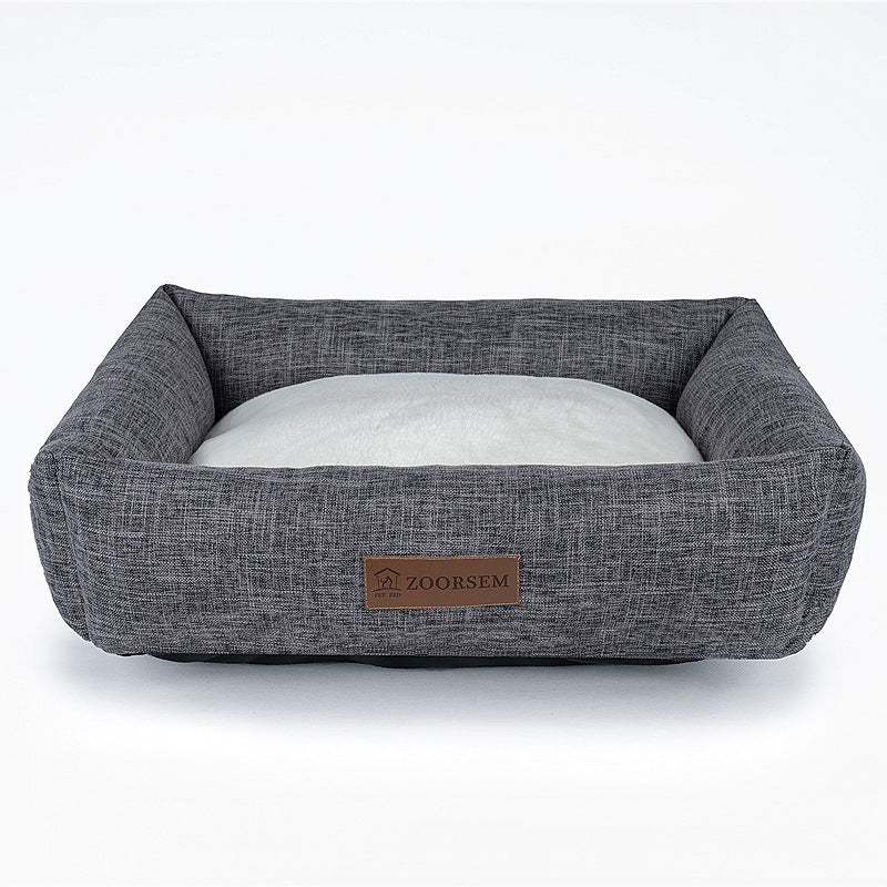 Warm Linen Pet Bed