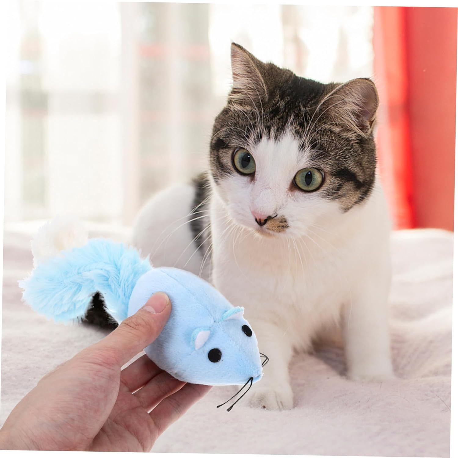 Stuffed Mouse Cat Toy for Interactive Play