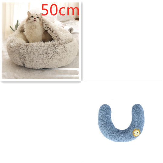 2-in-1 Plush Pet Bed