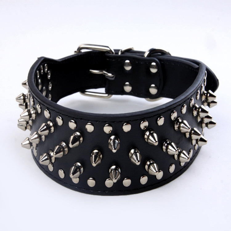 Bullet Nail Rivet Dog Collar