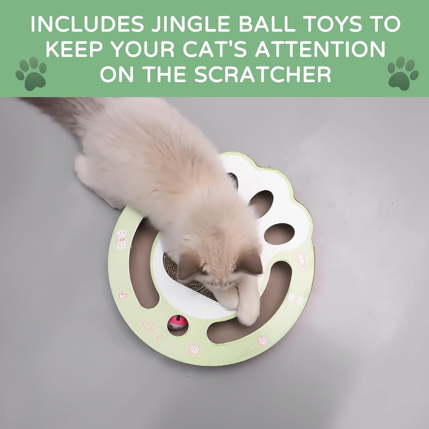 Cat Claw Scratch Pad with Ball Track