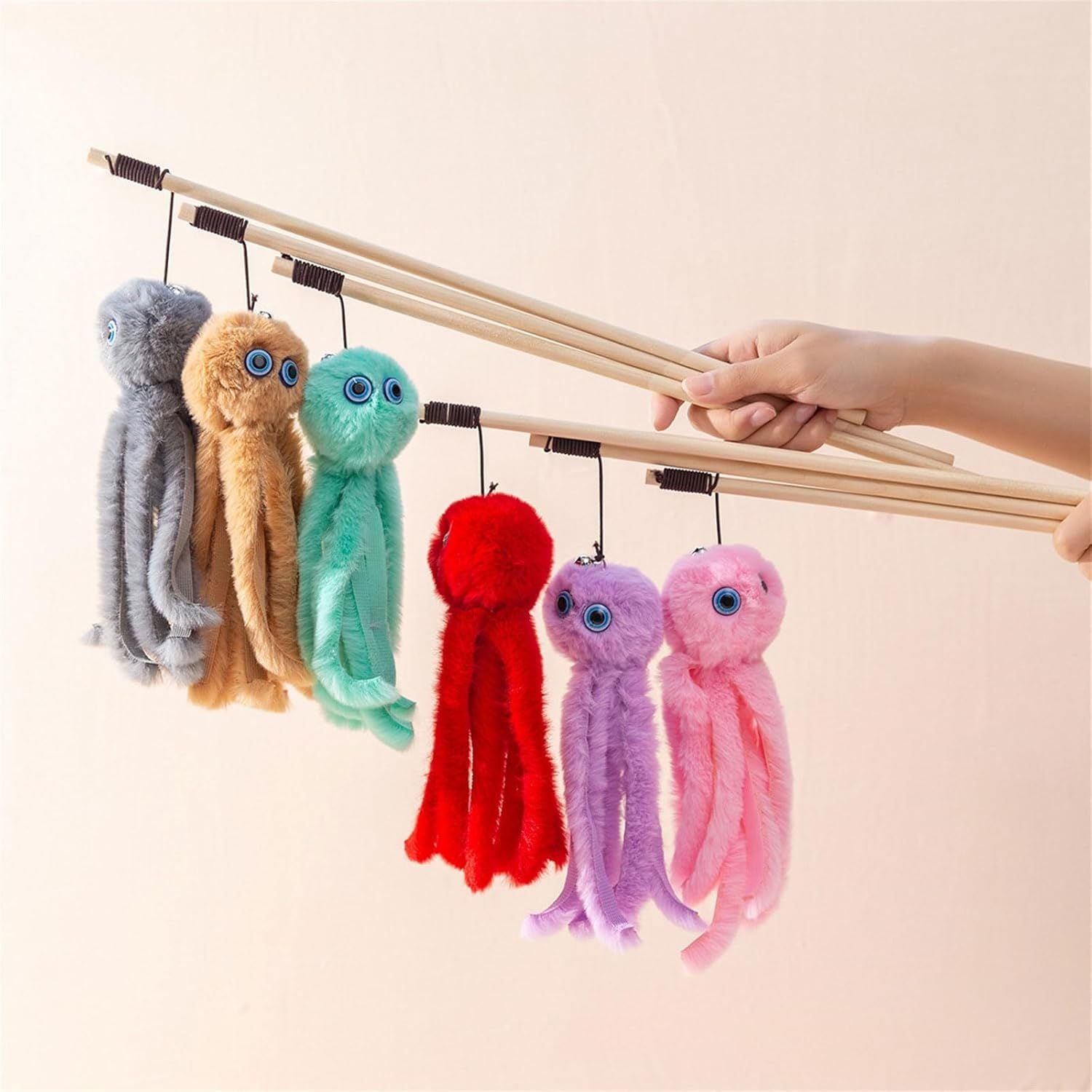 Colorful Octopus Cat Toy for Indoor Kittens