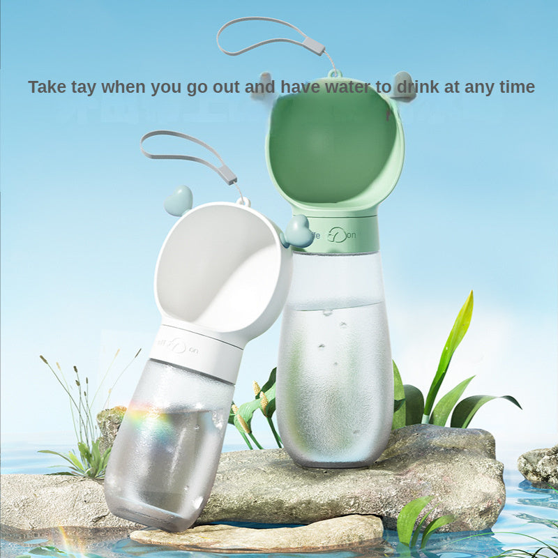 2-in-1 Portable Dog Water Bottle & Food Container