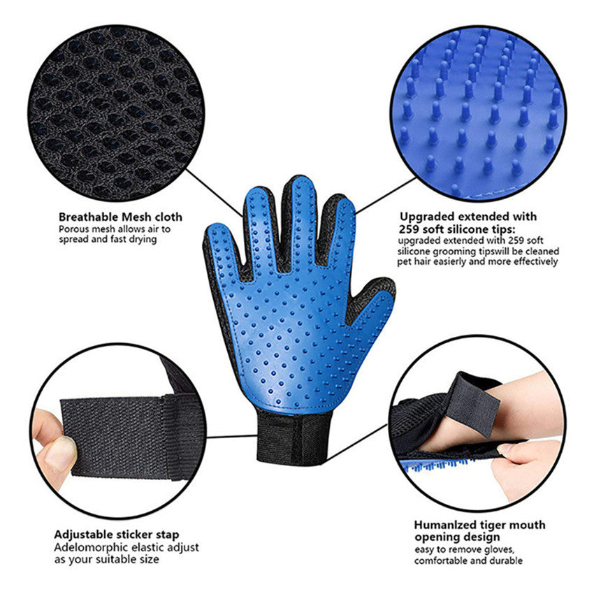 Pet Grooming Glove Brush