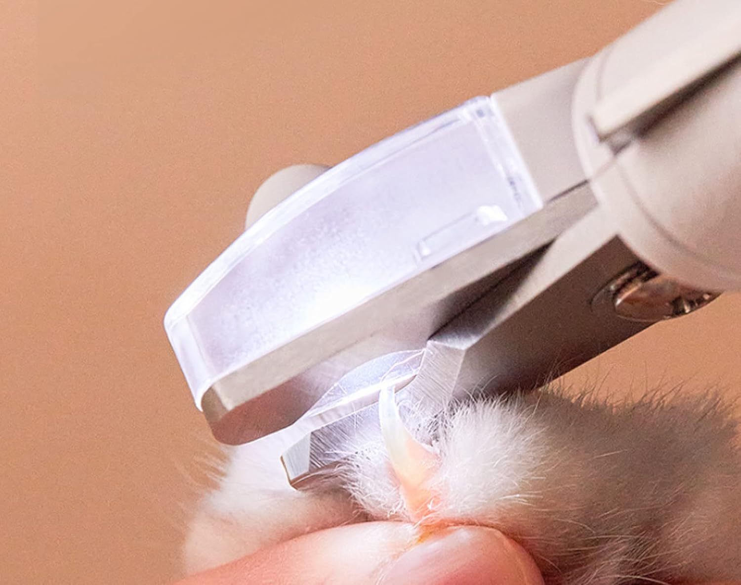 LED Pet Nail Clippers with Anti-Splash Design